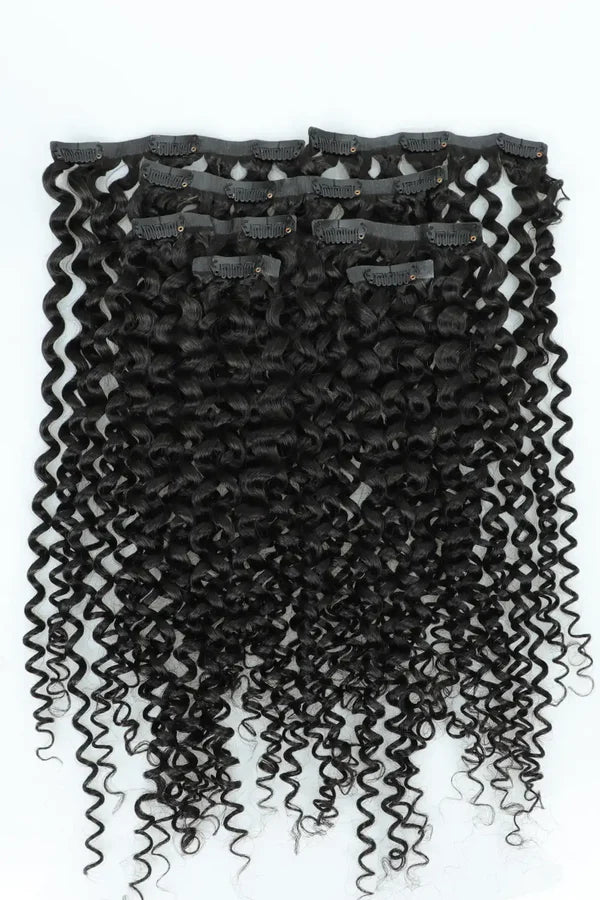 Curly -Seamless Clip ins