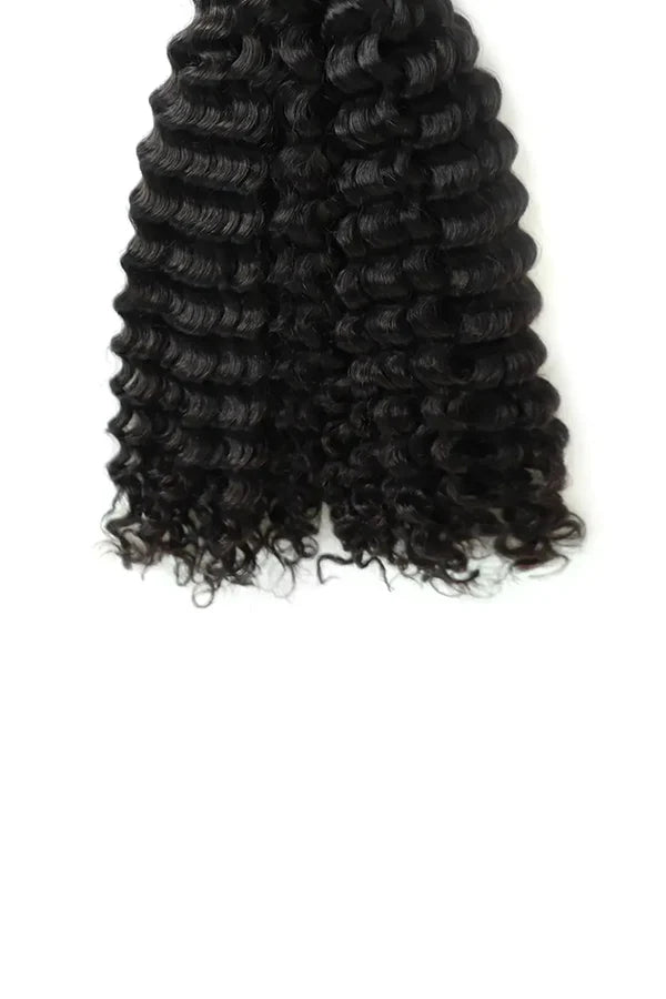Double Drawn Burmese Curly Bulk Human Hair For Braiding