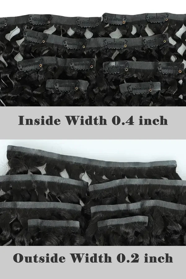 Kinky Curly -Seamless Clip ins