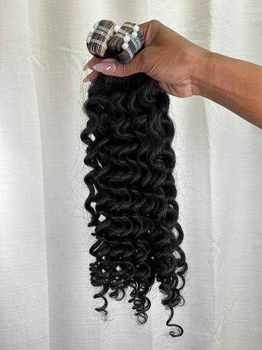 Deep Wave Curly Tape ins